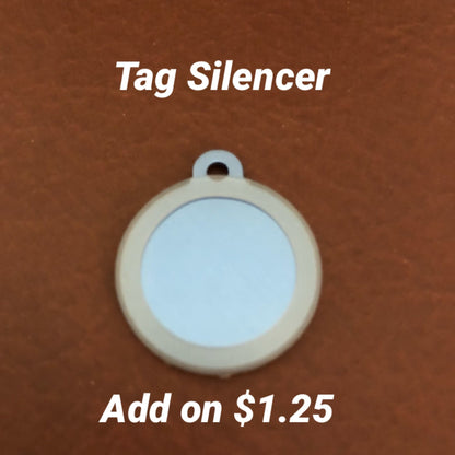 Wet Paint Dog Tag Large Circle Tag Personalized Aluminum Tag Diamond Engraved Puppy Tag