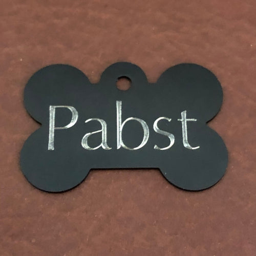 Large Bone, Aluminum Tag, Personalized Diamond Engraved, Dog Tag, Cat Tag, ID Tags For Collars, For Dog Collars, Christmas Present for Dogs