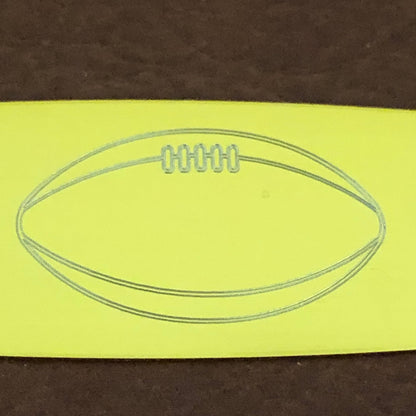 Football, Aluminum Personalized Luggage Tag, Diamond Engraved, Perfect For Carry-on, Backpack, Equipment Bags and Suitcase, CAvAPLT