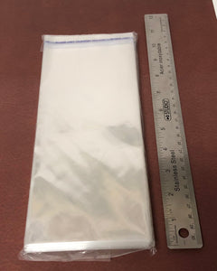 Crystal Clear Resealable Polypropylene Bags - 4 1⁄4" x 9.5" or 10 cm x 24 cm 100 Bags