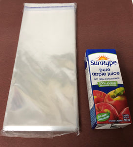 Crystal Clear Resealable Polypropylene Bags - 4 1⁄4" x 9.5" or 10 cm x 24 cm 100 Bags