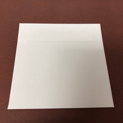 6 1/2" x 6 1/2" 17 x 17 cm Square Gummed Envelopes Pack of 25 Envelopes 28lb White Envelopes For Announcements, Invitations, Cards SGE6H6H