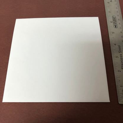 6 1/2" x 6 1/2" 17 x 17 cm Square Gummed Envelopes Pack of 25 Envelopes 28lb White Envelopes For Announcements, Invitations, Cards SGE6H6H