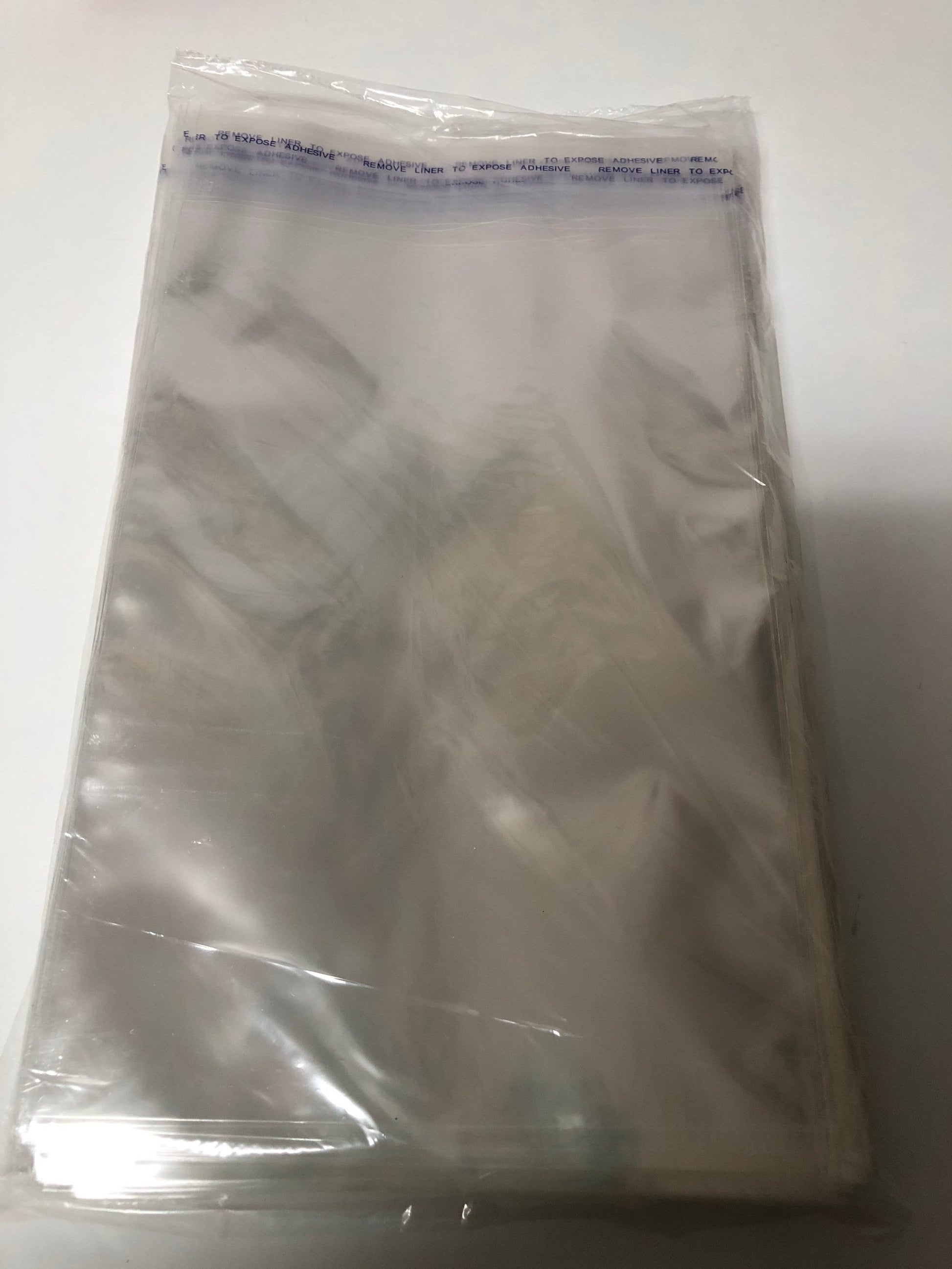 6" x 9" or 15 cm x 23 cm Crystal Clear Resealable Polypropylene Bags 100 in a Package
