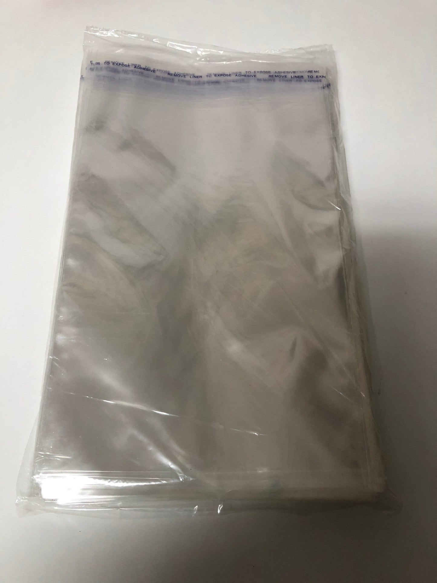 6" x 9" or 15 cm x 23 cm Crystal Clear Resealable Polypropylene Bags 100 in a Package