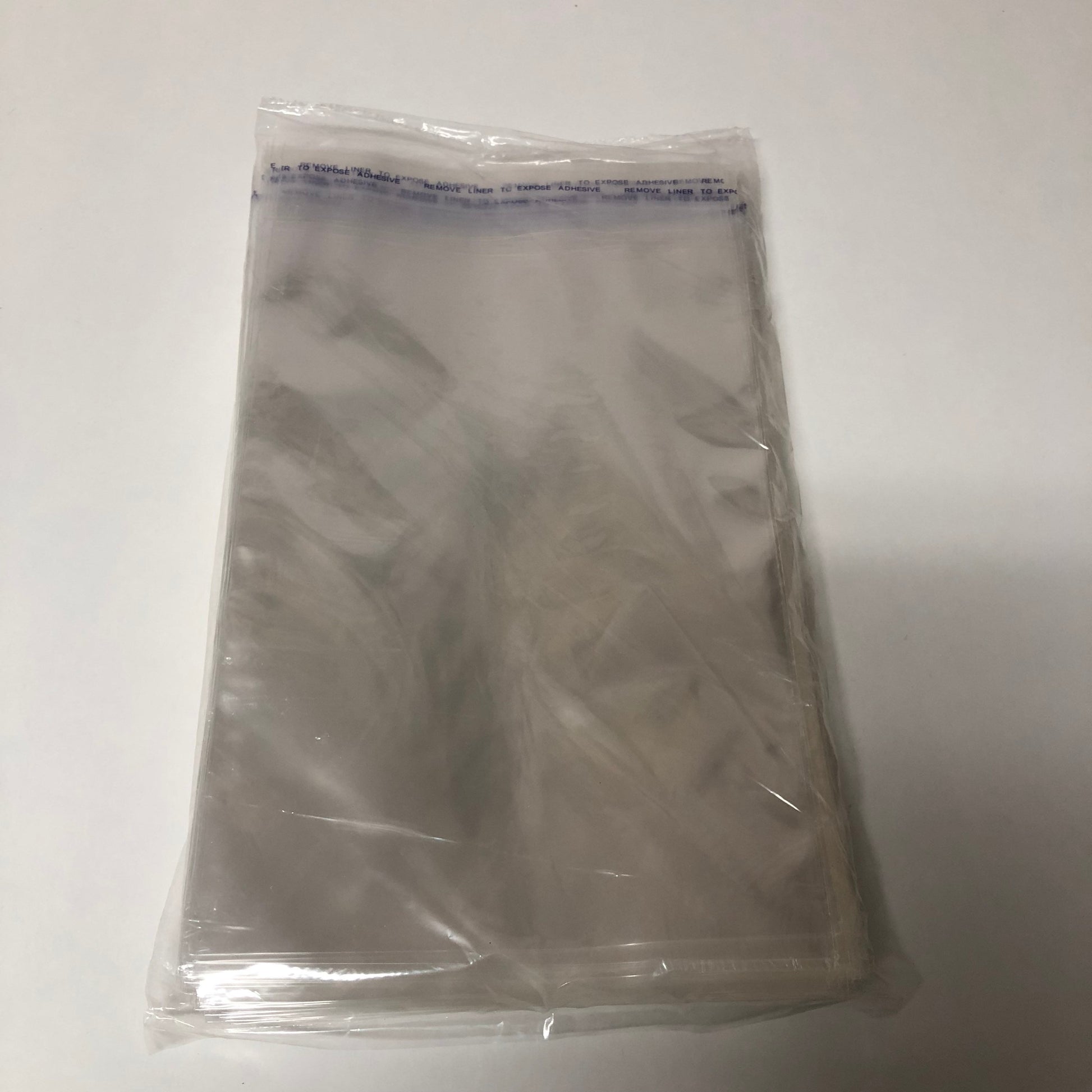 6" x 9" or 15 cm x 23 cm Crystal Clear Resealable Polypropylene Bags 100 in a Package