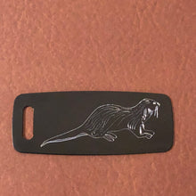 Load image into Gallery viewer, Sea Otter, Aluminum Personalized Luggage Tag, Diamond Engraved, Perfect For Carry-on, Bag Tag, Backpacks And Suitcases CA8APLT