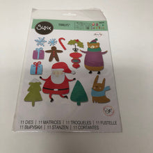 Load image into Gallery viewer, Doodle Christmas Thinlits Sizzix 11 Pieces Dies Set By Olivia Rose 665339