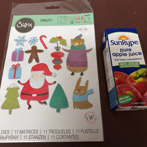 Doodle Christmas Thinlits Sizzix 11 Pieces Dies Set By Olivia Rose 665339