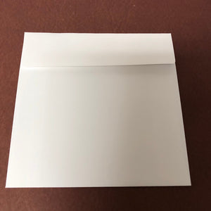 5 1/2" x 5 1/2" 14 x 14 cm Square Gummed Envelopes Pack of 25 Envelopes 28lb White Envelopes For Announcements, Invitations, Card SGE5.5x5.5