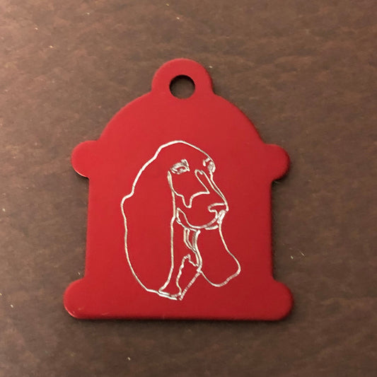 Dog, Large Fire Hydrant Aluminum Tag, Personalized Diamond Engraved, Puppy Tag, Dog Tag, Tag for Dog Collar Lost Dog ID, CAWPALHYT