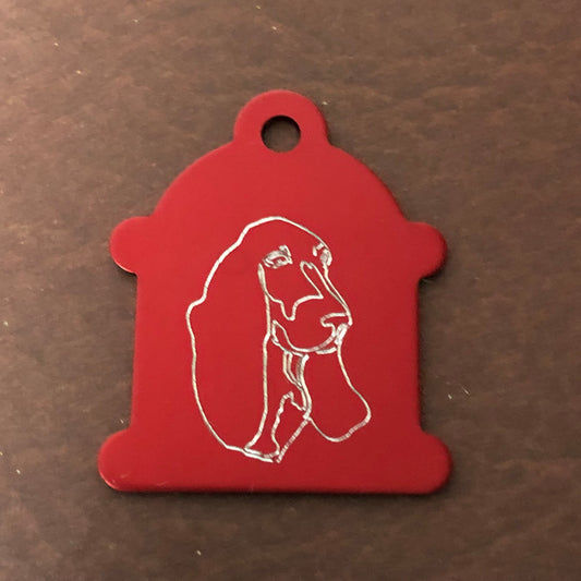 Dog, Large Fire Hydrant Aluminum Tag, Personalized Diamond Engraved, Puppy Tag, Dog Tag, Tag for Dog Collar Lost Dog ID, CAWPALHYT