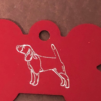 Dog, Large Bone Tag, Aluminum Personalized Diamond Engraved, Dog Tag, Pet Tag, ID Tags, For Dog Collar, Puppy Tag, CAjAPLBT