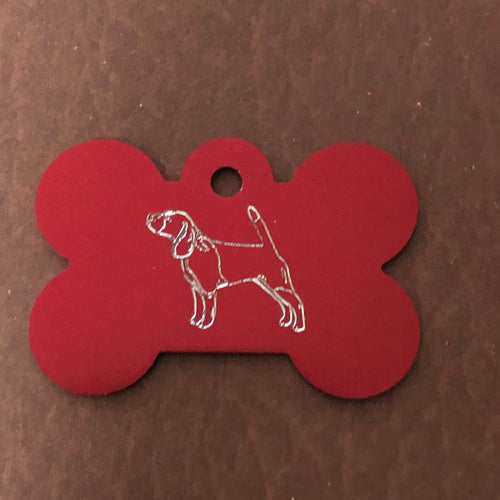 Dog, Large Bone Tag, Aluminum Personalized Diamond Engraved, Dog Tag, Pet Tag, ID Tags, For Dog Collar, Puppy Tag, CAjAPLBT