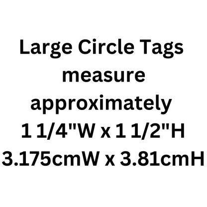 I'm Blind, Large Circle Aluminum Tag, Personalized Diamond Engraved, Cat Tag, Dog Tag, Puppy Tag, ID Tags, For Dog Collar, For Cat Collar
