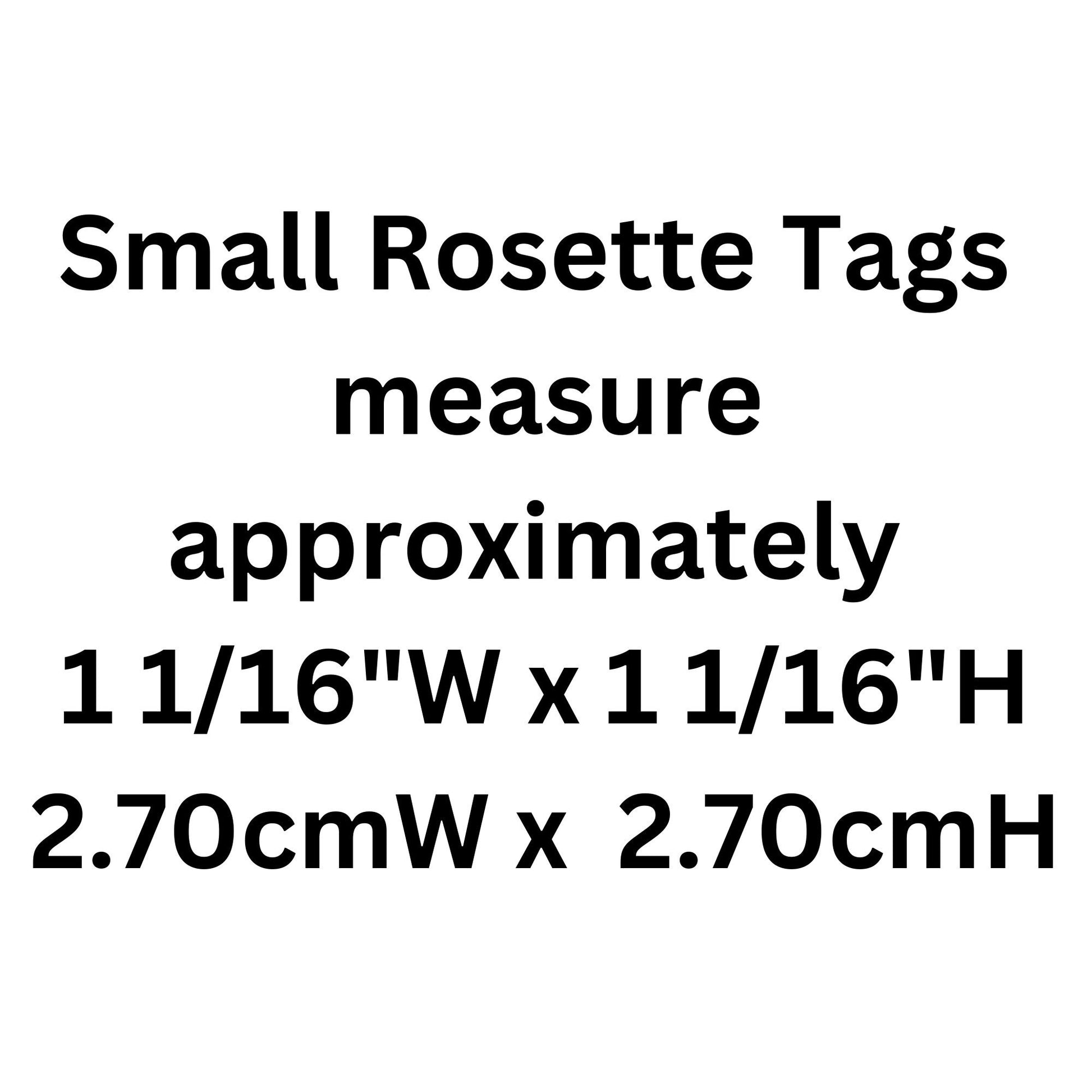 I'm Blind, Small Blue Rosette Aluminum Tag, Personalized Diamond Engraved, Cat Tag, ID Tag, Dog Tag, Tag for Dog Collar, Tag for Cat Collar
