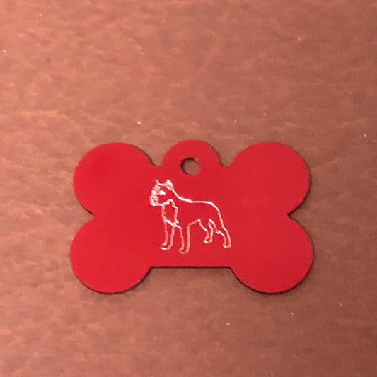 Dog, Large Bone Tag, Aluminum Personalized Diamond Engraved, Dog Tag, Pet Tag, ID Tags, For Dog Collar, Puppy Tag, CAVAPLBT