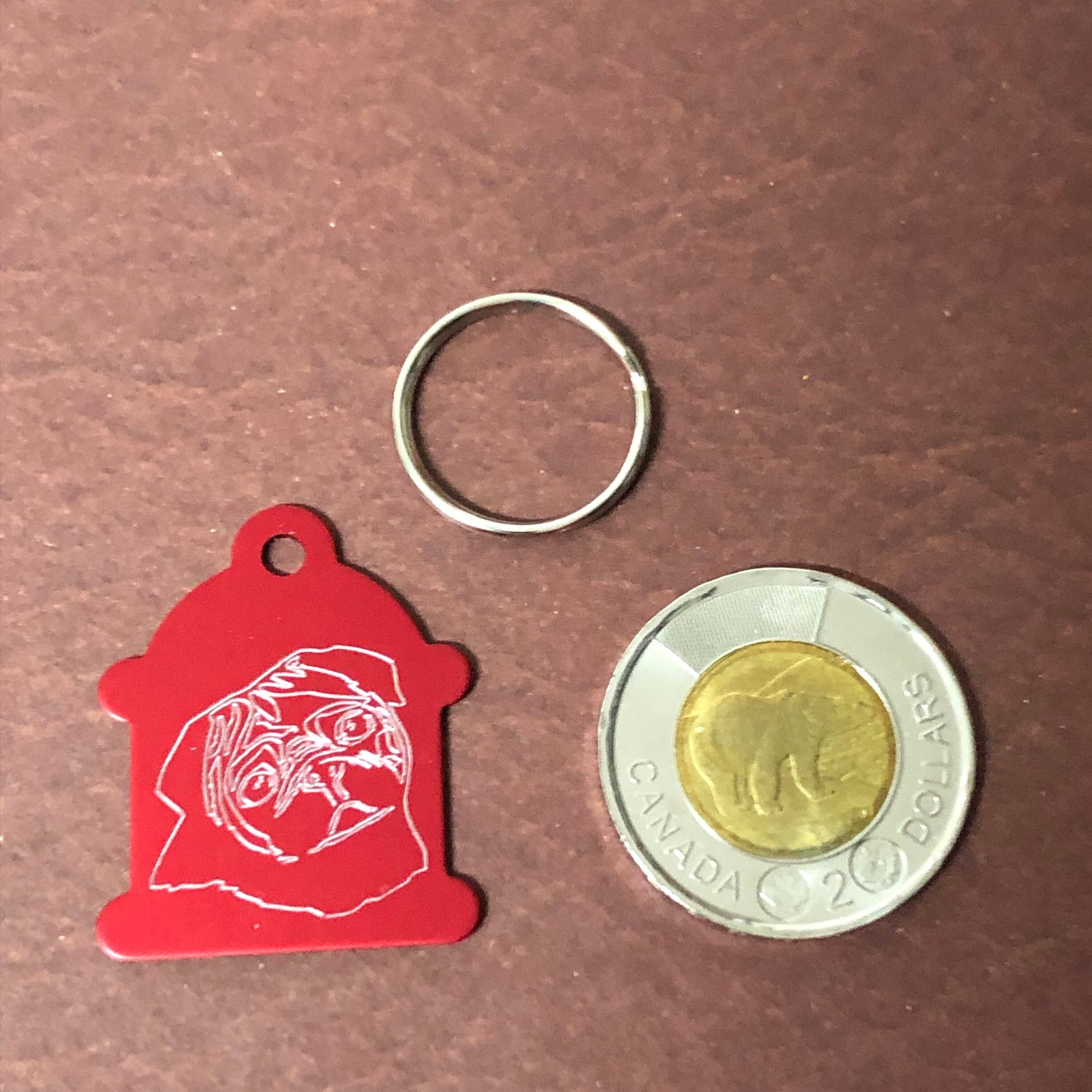 Dog, Large Fire Hydrant Aluminum Tag, Personalized Diamond Engraved, Puppy Tag, Dog Tag, Tag for Dog Collar Lost Dog ID, CAGPALHYT