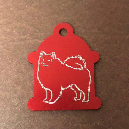 Dog, Large Fire Hydrant Aluminum Tag, Personalized Diamond Engraved, Puppy Tag, Dog Tag, Tag for Dog Collar Lost Dog ID, CADPALHYT