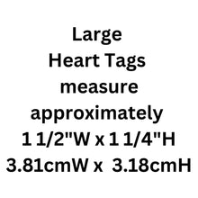 Load image into Gallery viewer, Paw Tag, Large Black Heart Silver Plated Brass Tag, Pawsh Tag, Diamond Engraved Personalized Dog Tag Cat Tag For Dog Collars, PTLBKHS