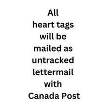 Load image into Gallery viewer, Large Maple Leaf, Heart Aluminum Tag, Diamond Engraved, Personalized Keychain, Key Chains, ID Tags For Bags, Backpacks, Collars Purses