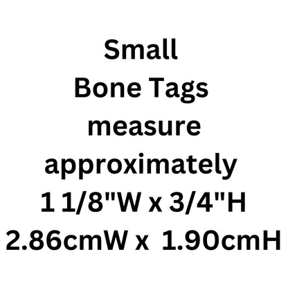 Paw Tag, Small Red Bone, Gold Plated Brass Tag, Pawsh Tag, Diamond Engraved Personalized Dog Tag, For Dog Collar, Lost Dog ID, PTSRBG