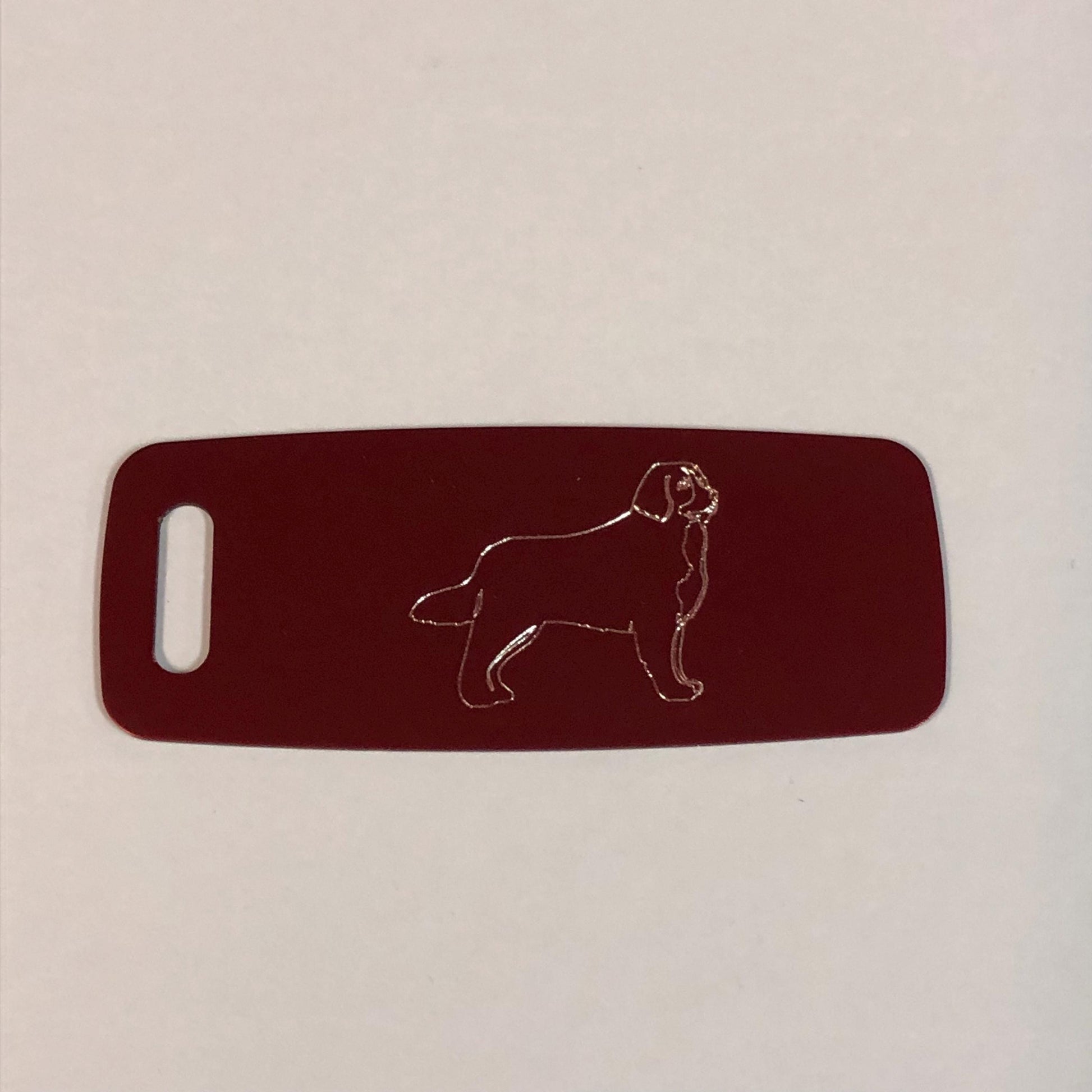 Dog, Aluminum Personalized Luggage Tag, Diamond Engraved, Perfect For Carry-on, For Backpacks, Suitcases, CAYAPLT