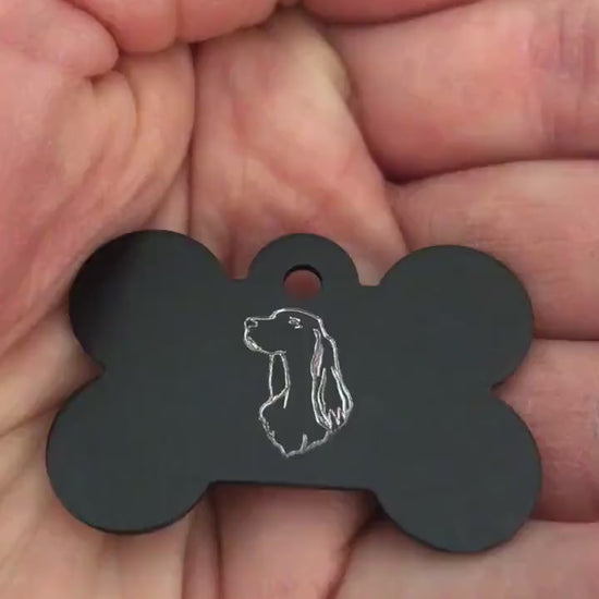 Dog, Large Bone Tag, Aluminum Personalized Diamond Engraved, Dog Tag, Pet Tag, ID Tags, For Dog Collar, Puppy Tag, CAKAPLBT