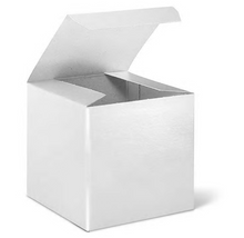 Load image into Gallery viewer, 4 x 4 x 4&quot;, White Gloss Gift Boxes 1 Box of 100