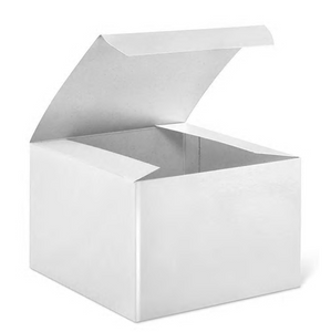5 x 5 x 3 1⁄2", White Gloss Gift Boxes