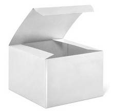 Load image into Gallery viewer, 5 x 5 x 3 1⁄2&quot;, White Gloss Gift Boxes 1 Box of 100