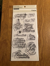 Load image into Gallery viewer, Recollections Christmas Clear Stamps 12 Piece Set