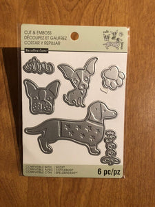 Recollections Dog 6 Piece Cut and Emboss Set 542697