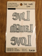 Load image into Gallery viewer, Recollections Live Laugh Love Cutting Template Die 3 Piece 508080