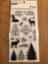 Load image into Gallery viewer, Recollections Christmas 19 Piece Clear Stamps