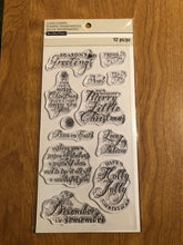 Load image into Gallery viewer, Recollections Christmas Clear Stamps 12 Piece Set