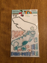 Load image into Gallery viewer, Recollections 12 Piece Cheeky Modern Pop Dinosaur Clear Stamp and Die Kit