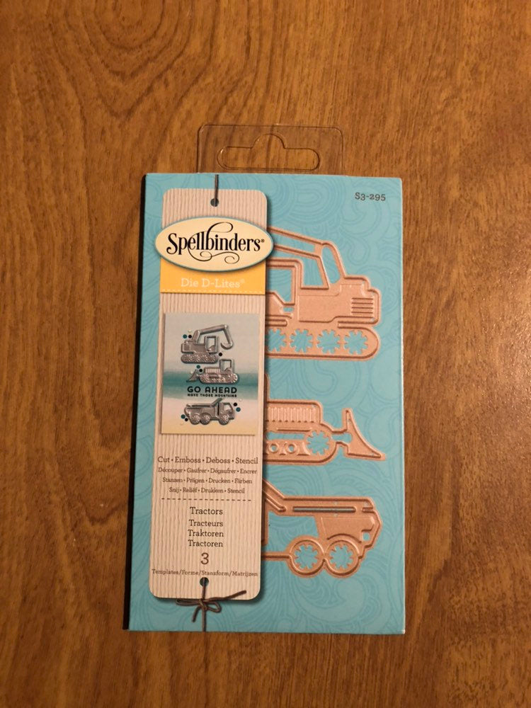 Spellbinders 3 Tractors Die D-Lites Template Set S3-295