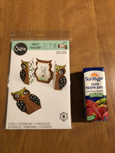 Load image into Gallery viewer, Owl Sizzix Thinlits Fold-A-Longs 6 Piece Die Set 661138 By Jen Long