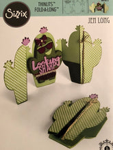 Load image into Gallery viewer, Cactus Fold-A-Longs Card Sizzix Thinlits By Jen Long 661873