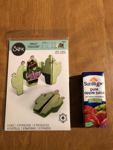 Cactus Fold-A-Longs Card Sizzix Thinlits By Jen Long 661873