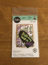 Load image into Gallery viewer, Birthday Wishes Sizzix Thinlits Set of 5 Dies By Jen Long 661868