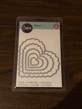 Load image into Gallery viewer, Scallop Hearts Sizzix Framelits 5 Piece Dies 657562
