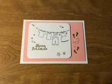 Load image into Gallery viewer, Deutsche Karte Handgemacht Baby Hurrah Ich Bin Da Karte German Handmade Hurray I Am Here Baby Card HGCBC55