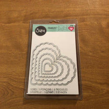 Load image into Gallery viewer, Scallop Hearts Sizzix Framelits 5 Piece Dies 657562