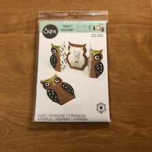 Load image into Gallery viewer, Owl Sizzix Thinlits Fold-A-Longs 6 Piece Die Set 661138 By Jen Long