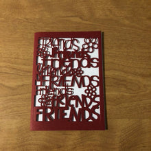 Load image into Gallery viewer, Friends Card Handmade