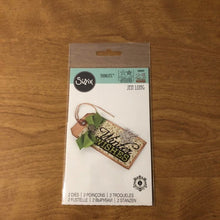 Load image into Gallery viewer, Winter Wishes and Snowflakes Sizzix 2 Piece Dies Set By Jen Long 660663