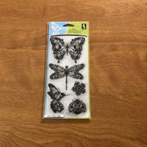 Inkadinkado Mindscapes Butterfly 5 Piece Clear Stamps 99121