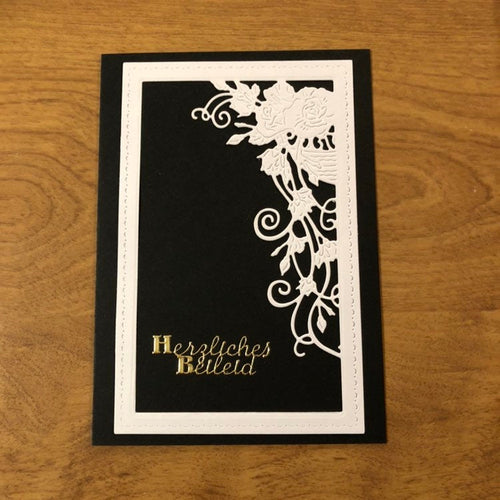 Herzliches Beileid Deutsche Sympathie Karte Handgemacht German Sympathy Card Handmade, HGCBC116